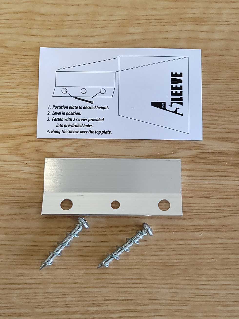 Sleeve Hanger w WallDog screws